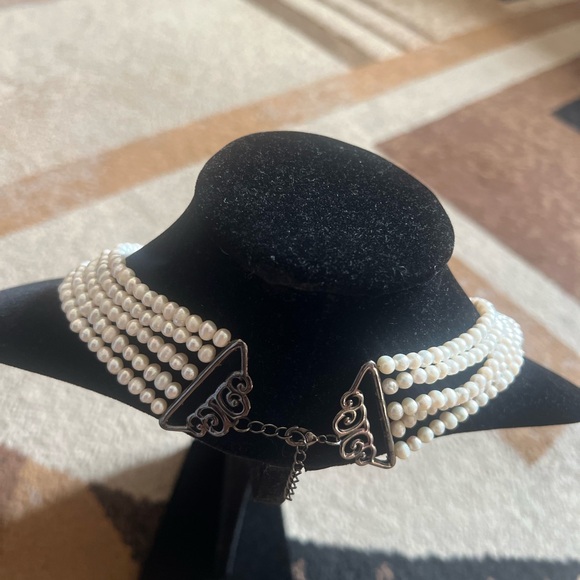 Freshwater pearls Cameo Necklace - Picture 4 of 12